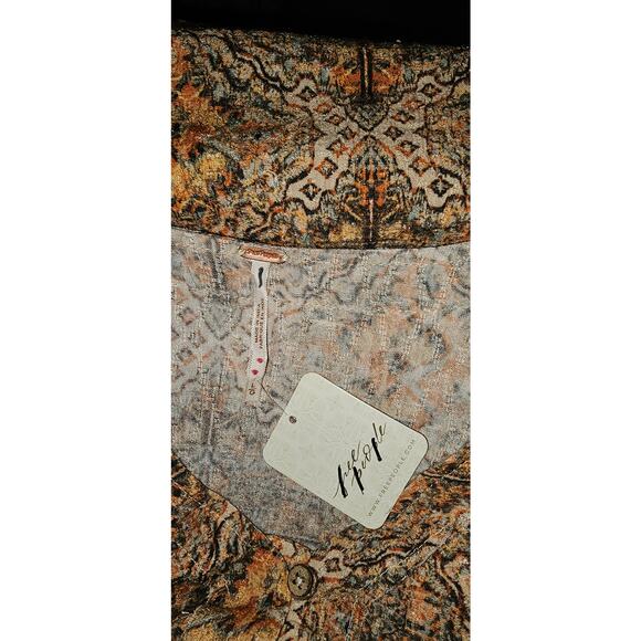 New FREE PEOPLE Farrah Dress $248 LARGE Ivory Sequin Detailed Adjustable Tie - Picture 5 of 5